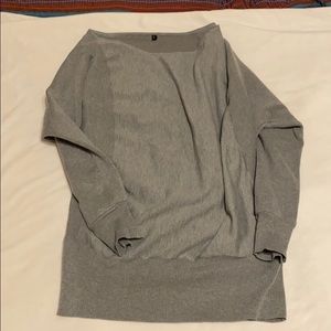 Grey tunic sweater